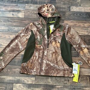 Under Armour Neon Yellow and Camouflage Jacket